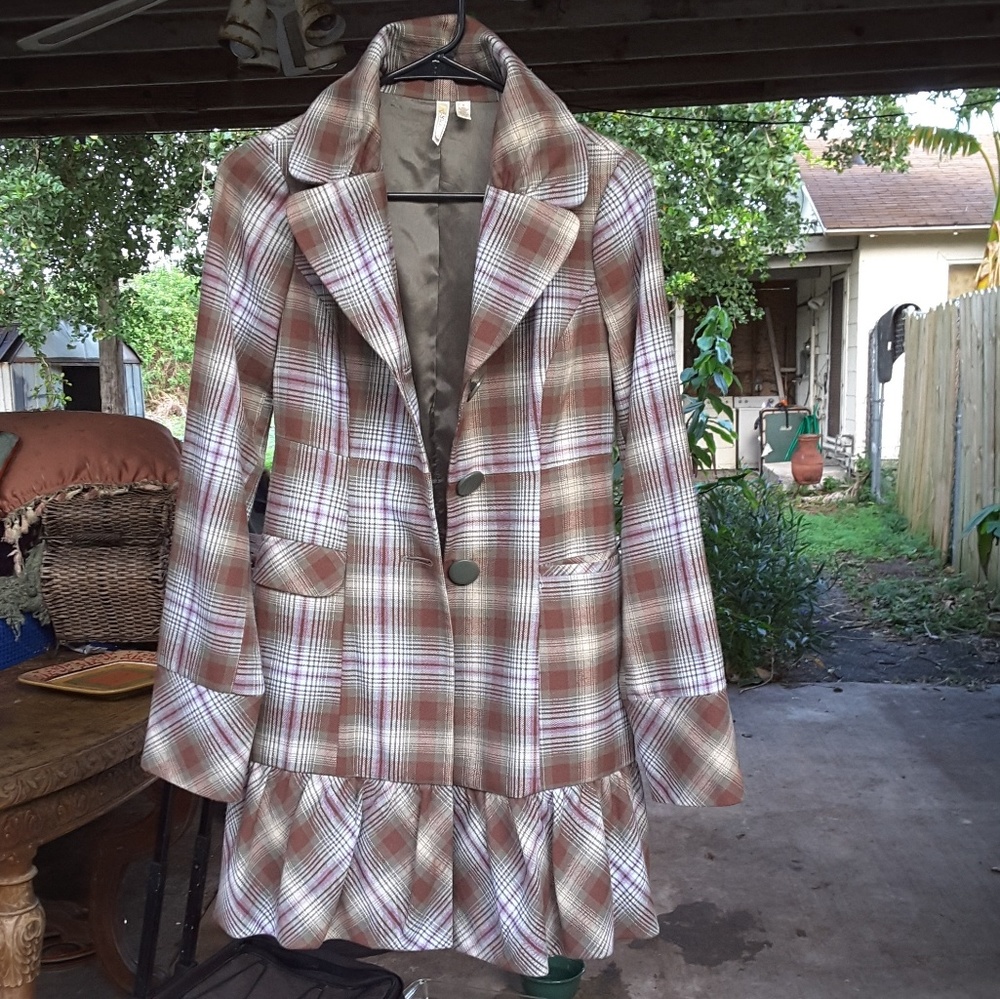 Susina Plaid Coat/Dress